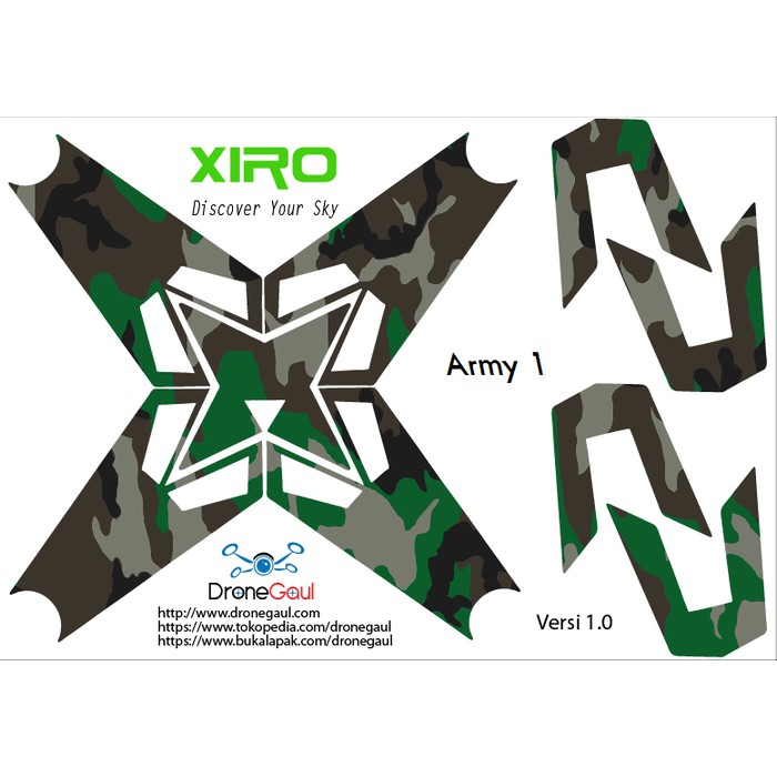 Sticker Drone Xiro Army 1