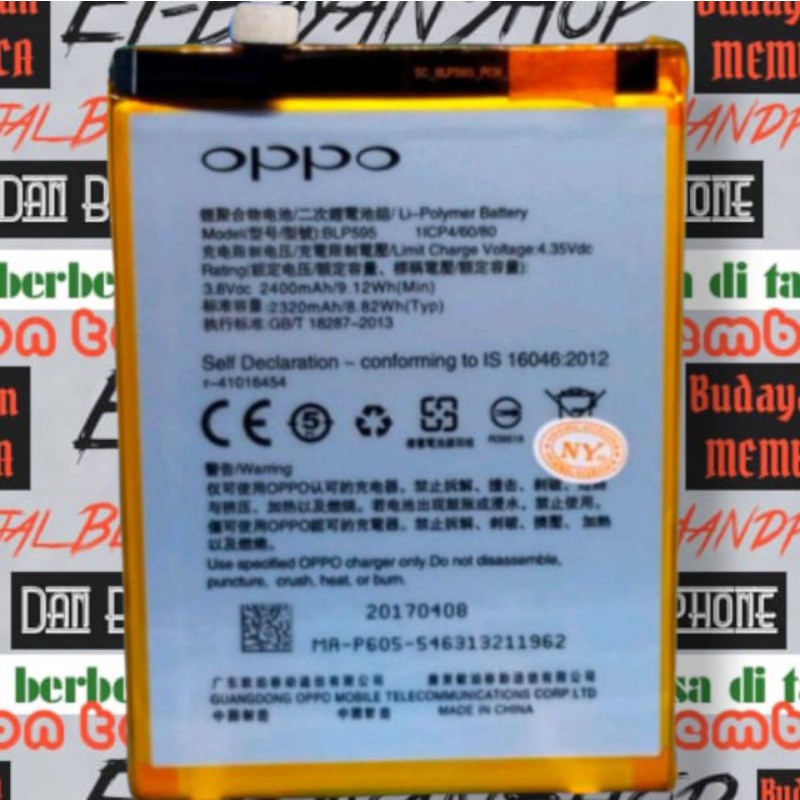 Jual Batrai Oppo R R Lite Blp Batre Blp Baterai Original Battery Shopee Indonesia