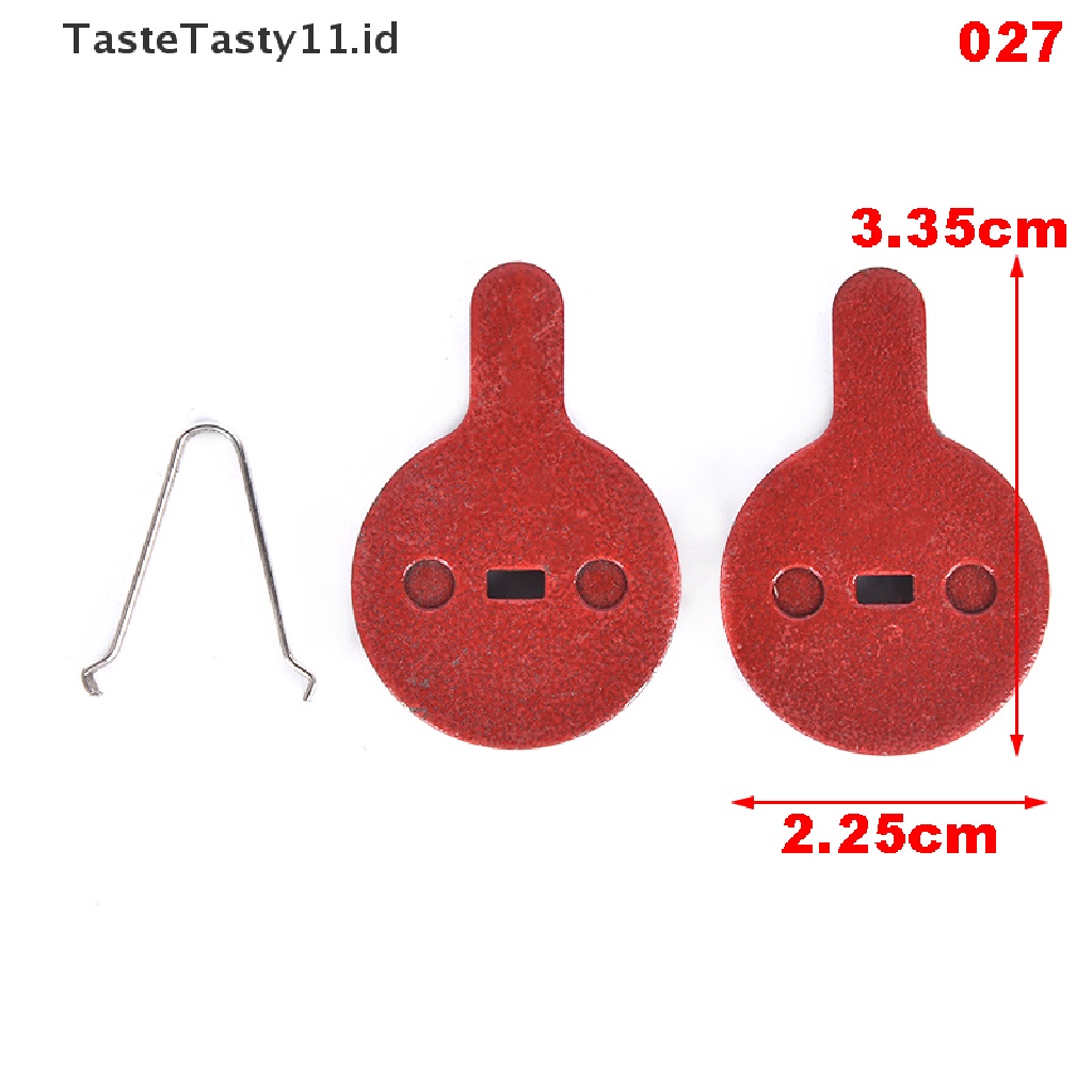 Tastetasty 1 Pasang Kampas Rem Cakram Sepeda Gunung Bahan Tembaga