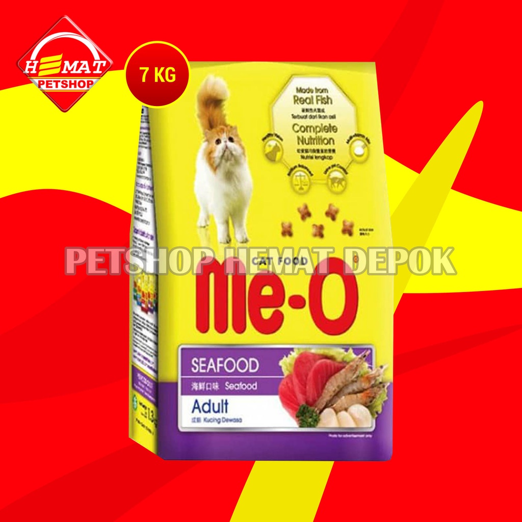 Makanan Kucing MEO Seafood Adult 7kg cat food