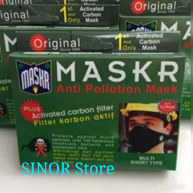 Masker Karbon Aktif MASKR Pendek Safety Carbon Polution Mask