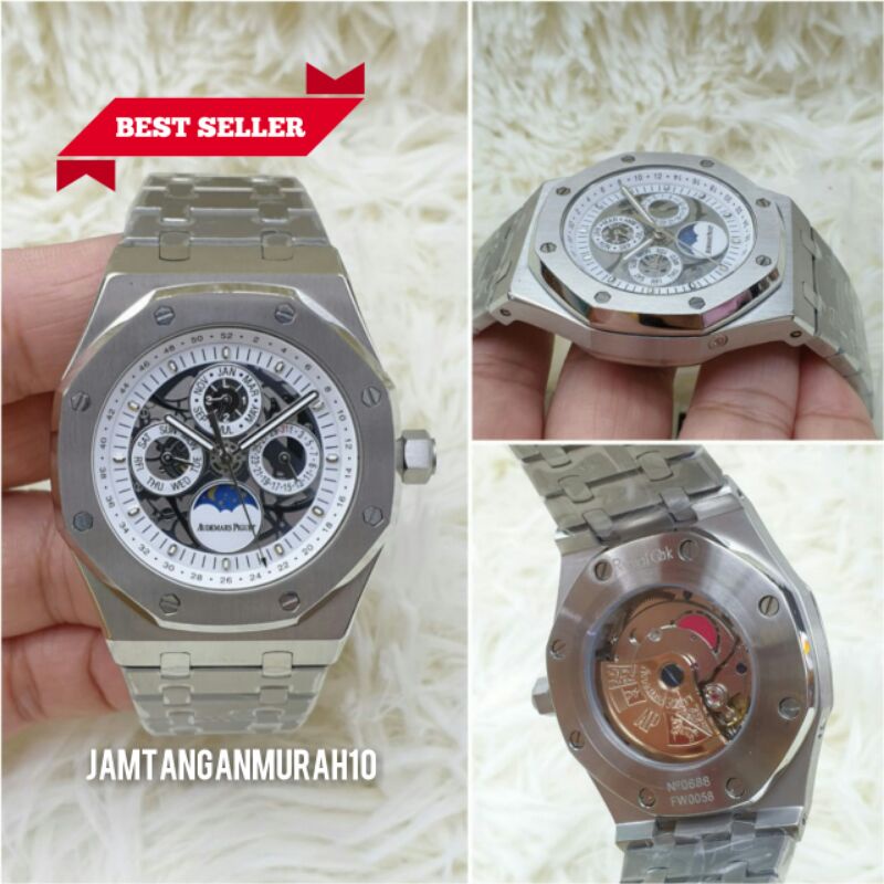 JAM TANGAN PRIA AP CRONO AUTOMATIC STAINLESS KUALITAS ORIGINAL