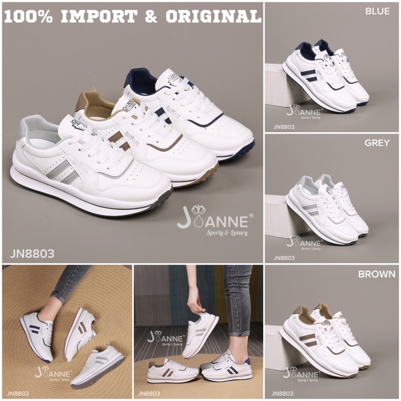 RESTOCK!! [ORIGINAL] JOANNE Sporty Sneakers Shoes Sepatu Wanita #JN8803 A