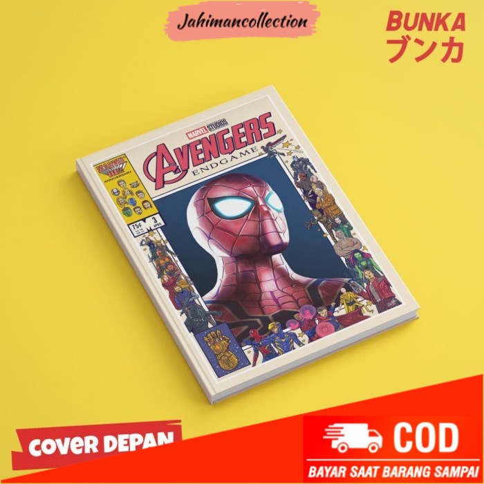 

✨ BISA COD ✨ Notebook Marvel Avengers Spiderman Hardcover A5 Buku Tulis Catatan