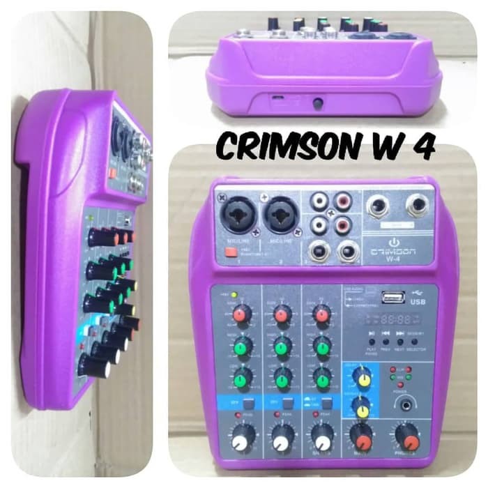 CRIMSON original mixer 4ch PROFESIONAL 4 CHANNEL BEST QUALITY. MIXING