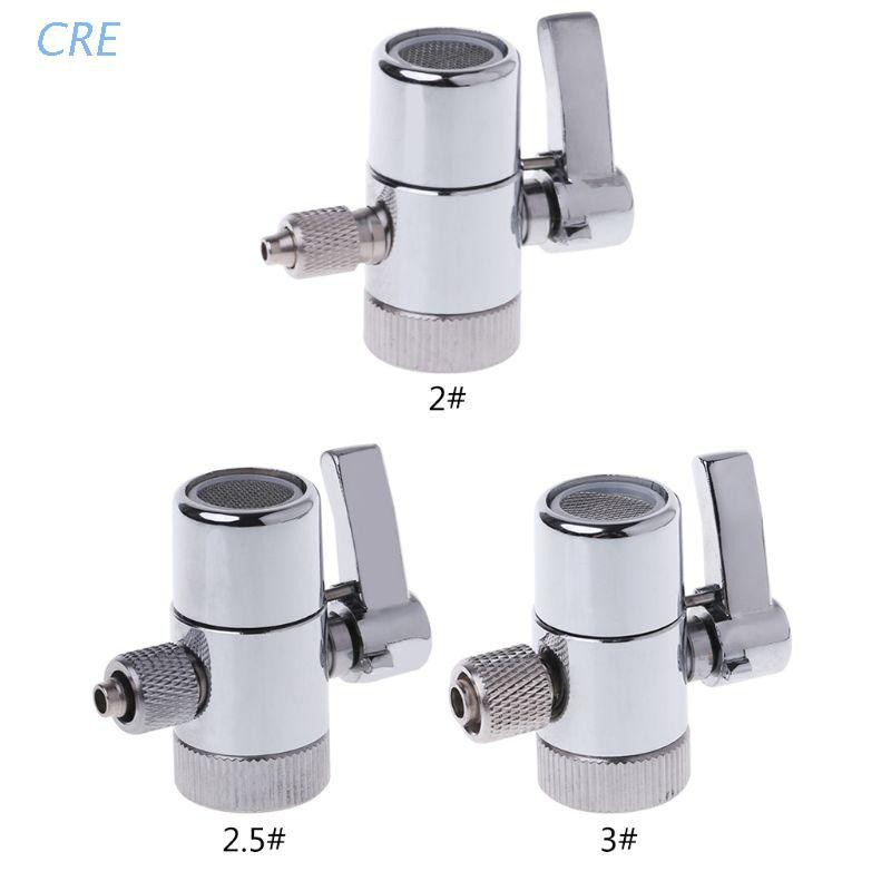 CRE  Water Filter Faucet Diverter Valve Ro System 1/4&quot; 2.5/8&quot; 3/8&quot; Tube Connector