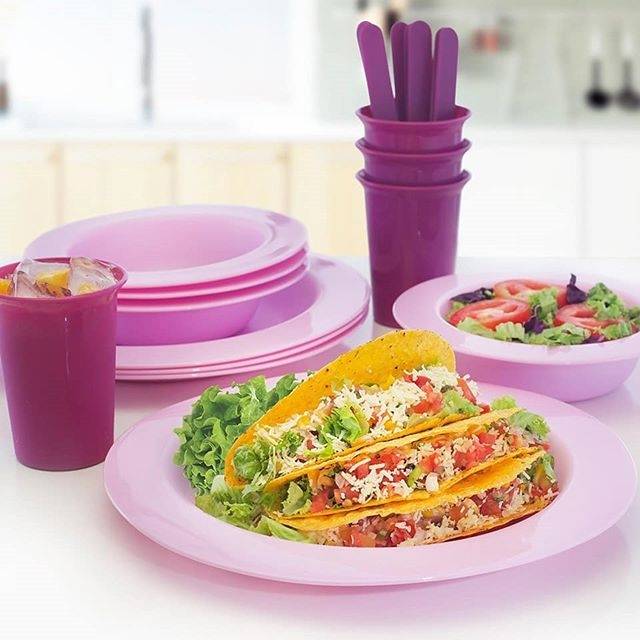 Dusdusan amethyst Microwaveable dining set medina