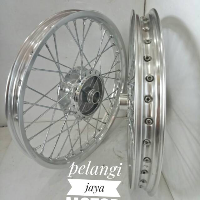 Paket Pelek Velg Jari Ruji Rossi Ring17 Komplit - Fizr - Vega RR - Jupiter MX -jupiter z- SupraX125 