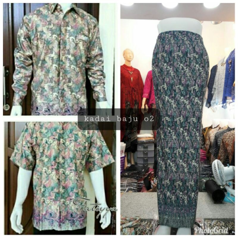 KEMEJA CUOUPLE//KEMEJA BATIK//ROK PLISKET