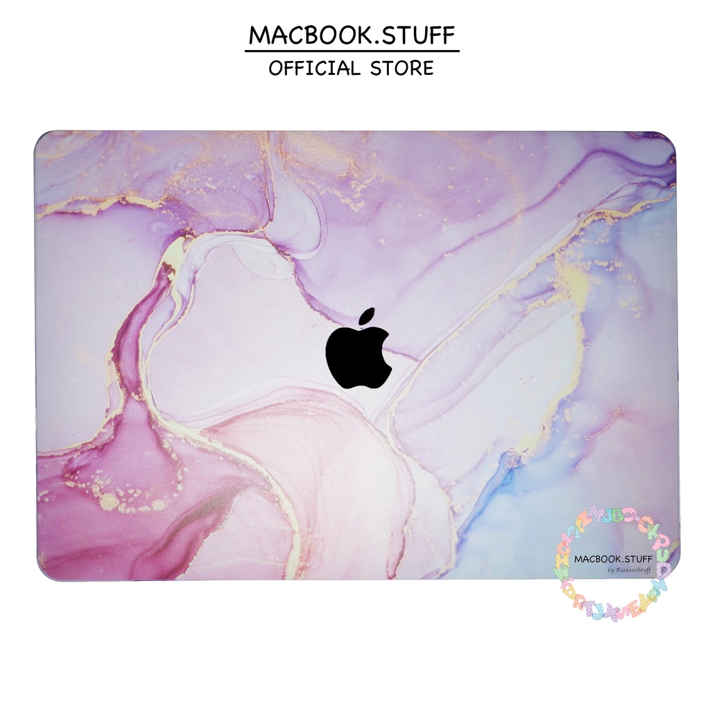 CASE MACBOOK Case DRW MARBLE MULBERRY NEW AIR PRO RETINA 11 12 13 14 15 16 INCH NON /  WITH CD ROOM / TOUCHBAR / TOUCH ID / M1 2020 2021 2022