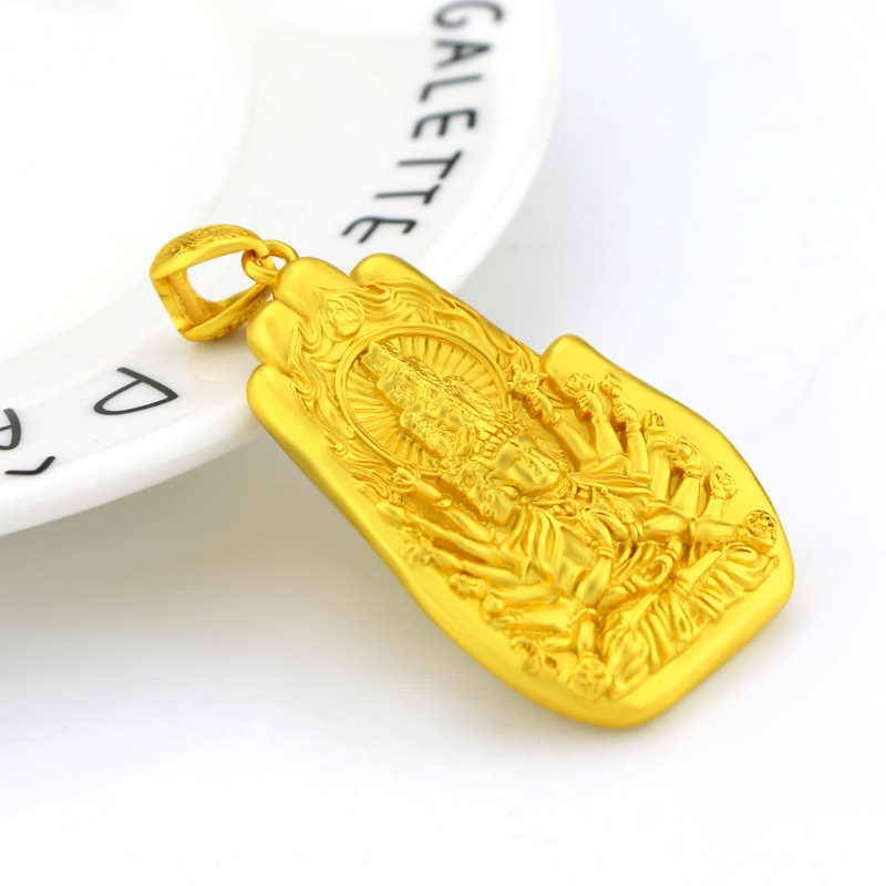 Liontin Lapis Emas Asli Kadar 375 Desain Buddha Untuk Pria Dan Wanita