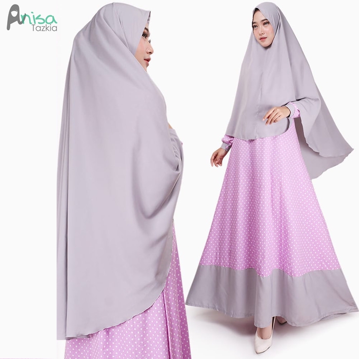 RQ 041 COD Baju Gamis Syari Wanita Terbaru Dress Lebaran 2021 Murah Fashion muslim Wanita Kekinian