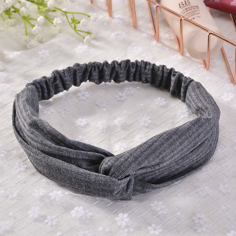 Bando Simple Korean Style Bandana Simpul Fashion Wanita Bando Import
