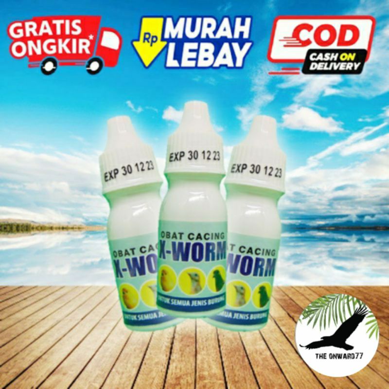 obat cacing X-worm burung kicau