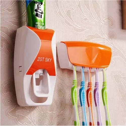 Dispenser Odol Toothpaste Dispenser &amp; Brush Set / Pasta Gigi Dan Tempat Sikat Gigi dispencer tooth paste