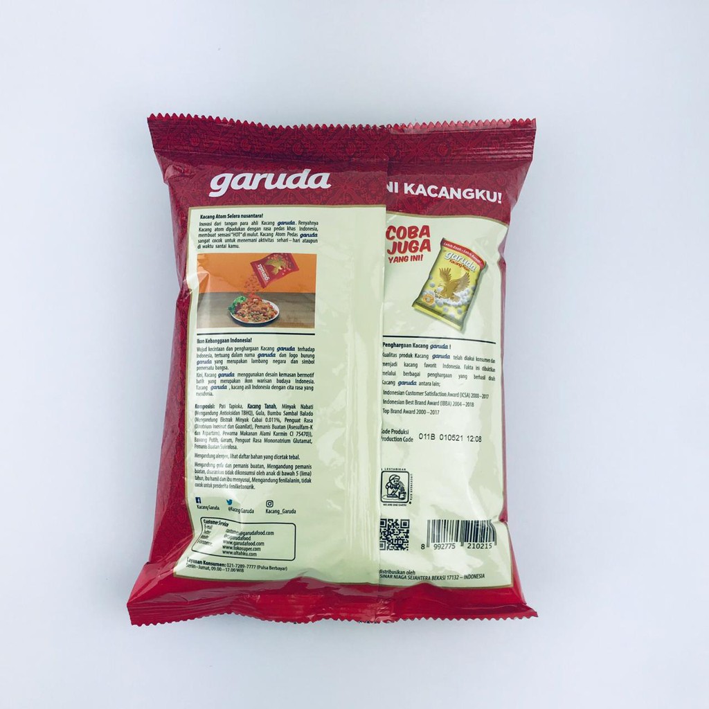 * Garuda * Kacang Atom * Rasa Pedas * 220g * Kacang