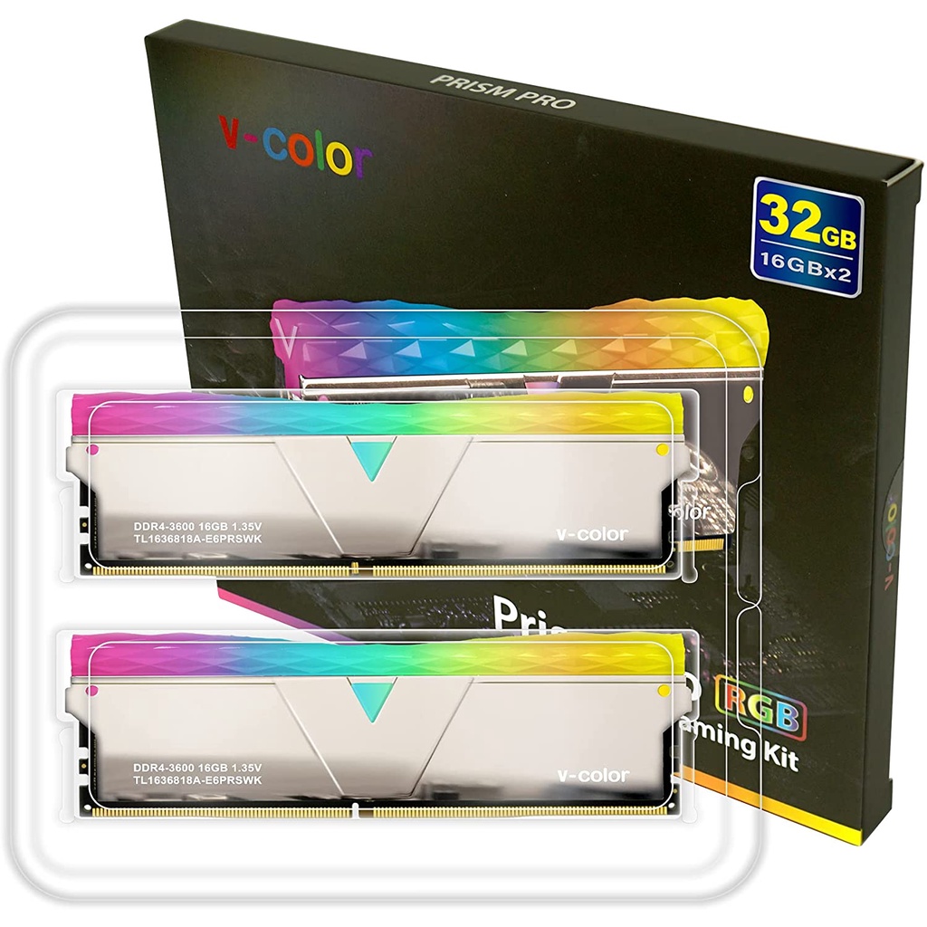 V-Color Prism Pro RGB 32GB (2 x 16GB) DDR4 3600MHz (PC4-28800)