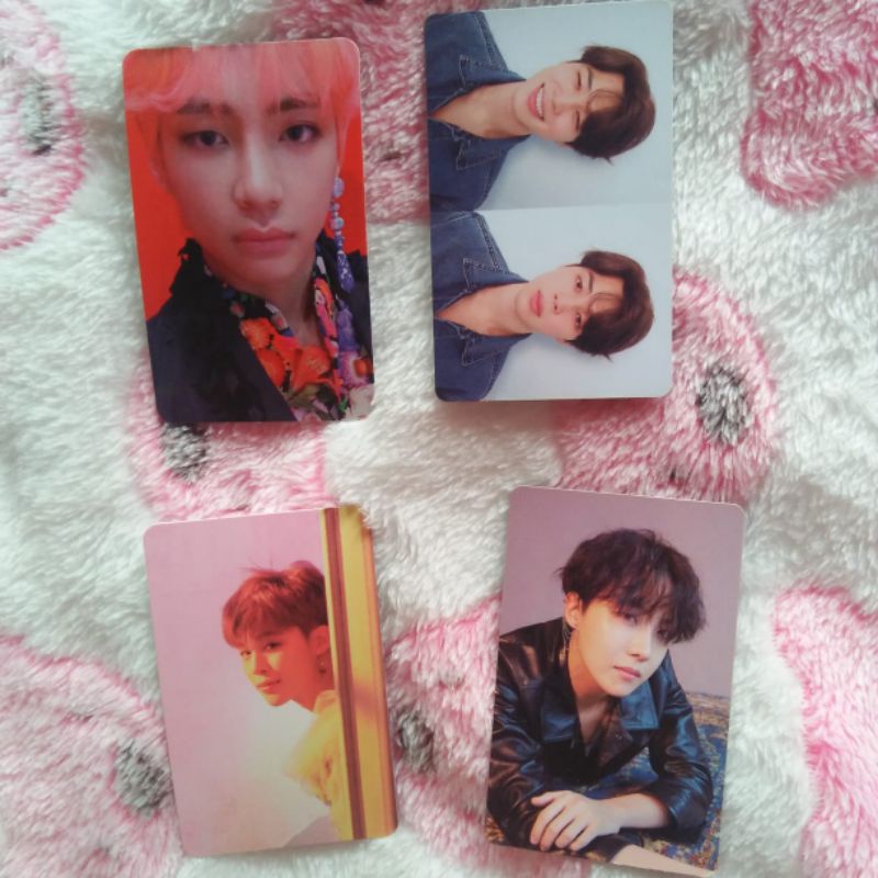 [READY INA] photocard pc taehyung answer s, jimin tear r, jhope tear o