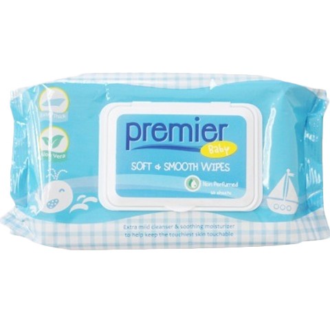 Premier - Baby Soft &amp; Smooth Wipes 3pack x 50s