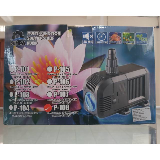POWER HEAD AQUARIUM / KOLAM - PUMPA P-108