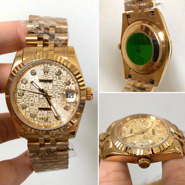 Jam Tangan Wanita ROLEX DateJust Gold 36mm SUPER PREMIUM AAA MG 68