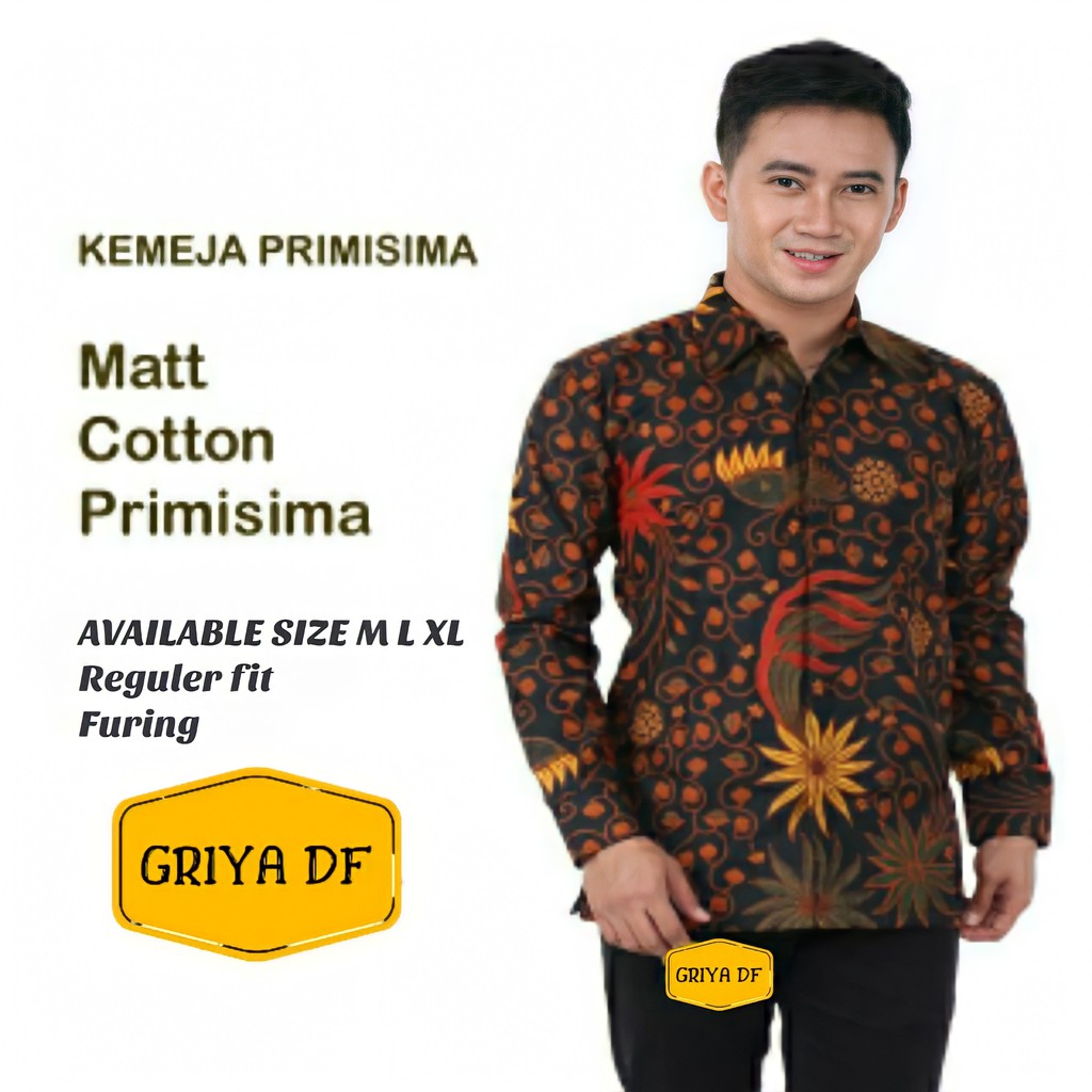 Kemeja Batik Pria Ekslusive Full Furing Bahan Katun Halus Primisima (HQ)