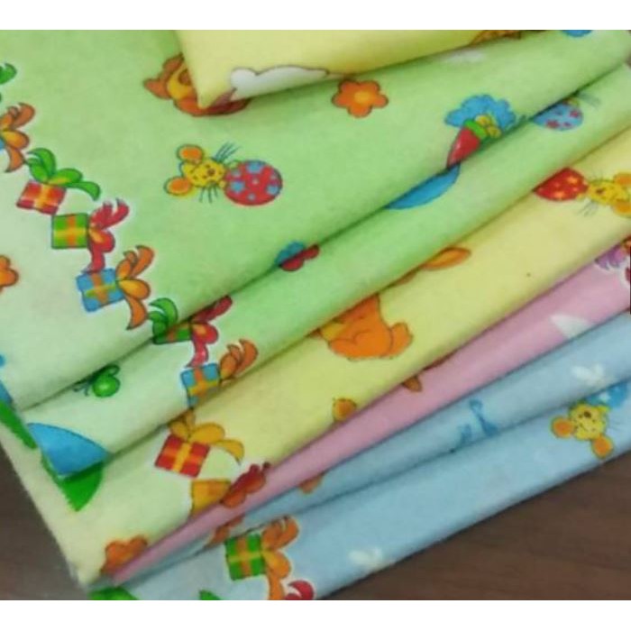 1/2 Lusin Bedong super jumbo, Bedong SJB / Selimut Bayi Katun Flanel 90 x 110 cm