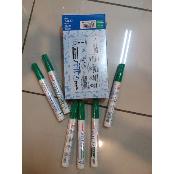

spidol permanent paint marker uni green