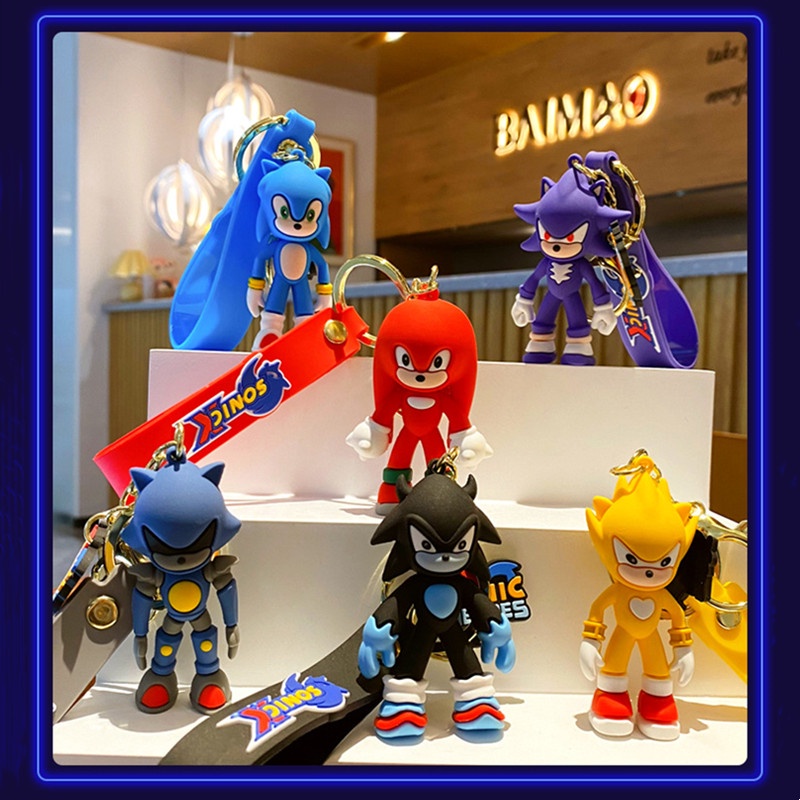 Gantungan Kunci Boneka Kartun Anime Sonic Untuk Aksesoris Tas / Handphone