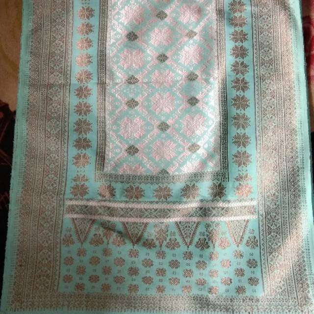 songket palembang asli bunga cina gebeng