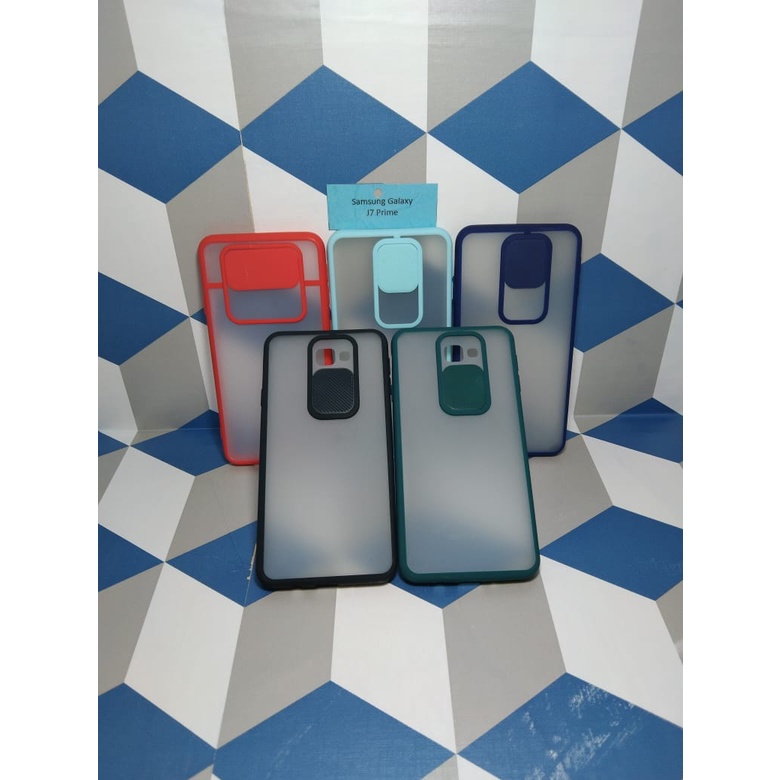 SAMSUNG J7 PRIME SOFT CASE DOVE PENUTUP CAMERA SLIDING KAMERA