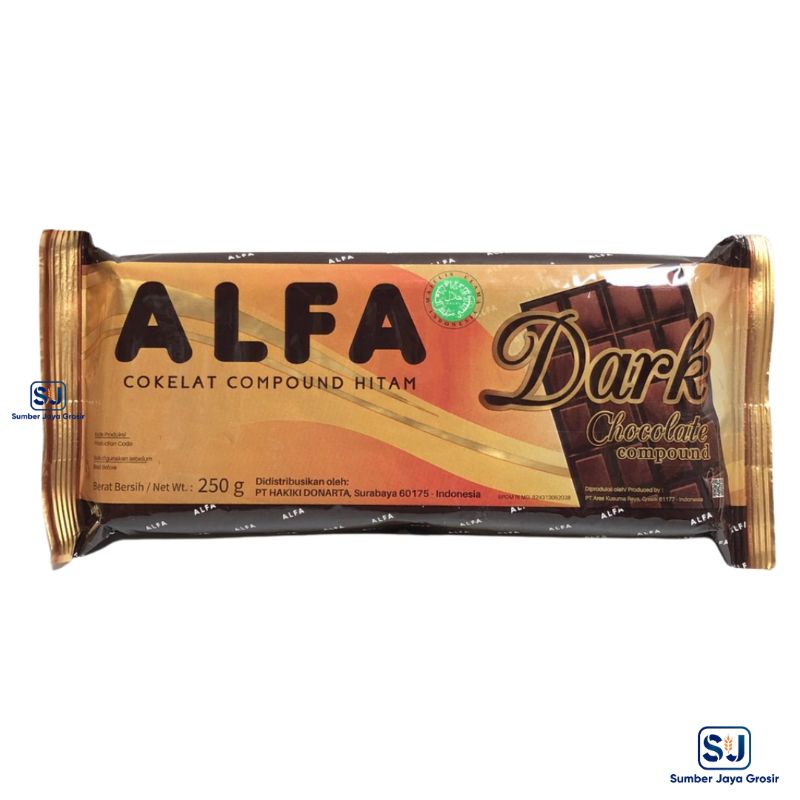 

COKELAT BATANGAN ALFA (DARK CHOCOLATE COMPOUND) 250 GR