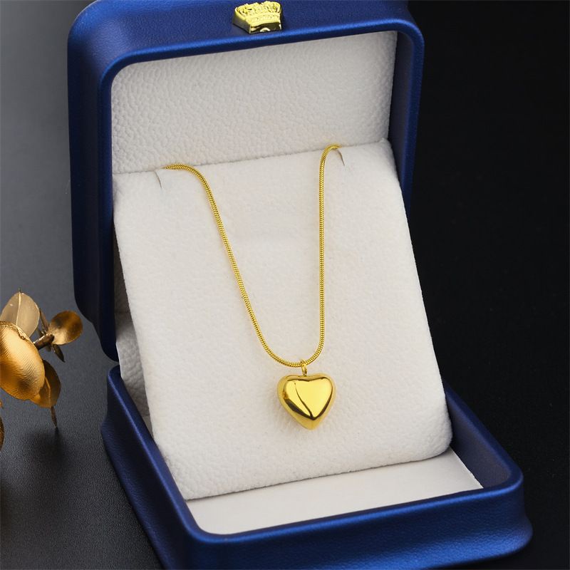 Kalung love itali titanium anti karat korean style model terbaru - ercassia