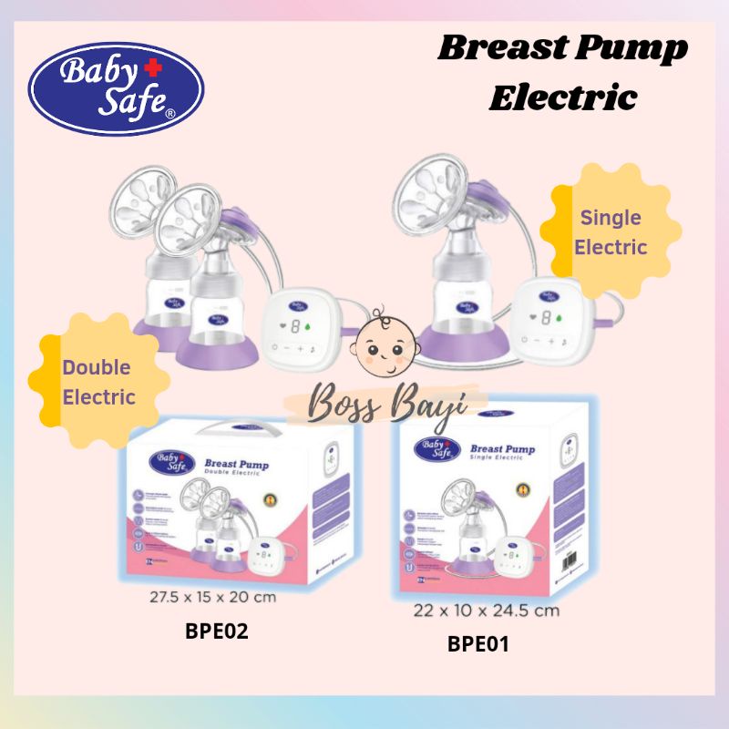 BABY SAFE - Breast Pump Electric (Pompa Asi Elektrik) Single BPE01 / Double BPE02