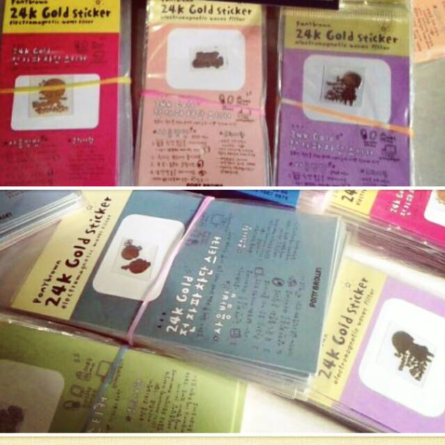 Stiker anti radiasi GOLD 24K.