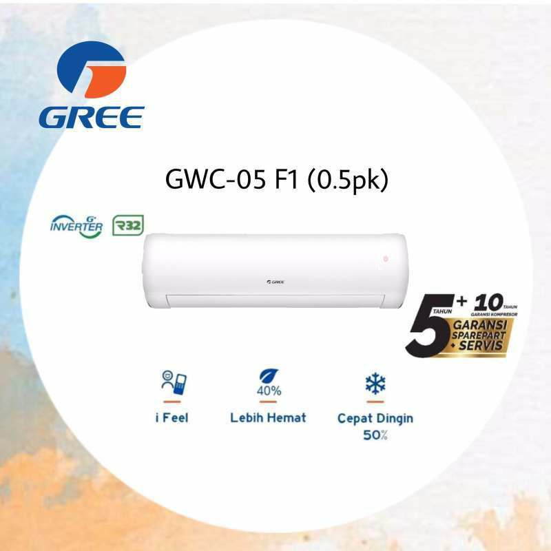 AC GREE 1/2 PK INVERTER SERIES GWC-05F1S