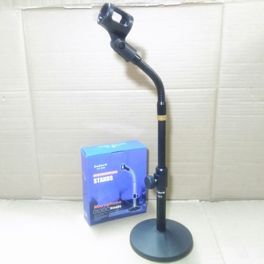 STAND MIC MEJA BETAVO ST 203 TABLE STANDDING MICROPHONE TRIPOT