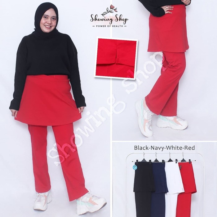 Wanitatrainingcelana- Celana Rok Senam Jumbo -Celana-Training-Wanita.