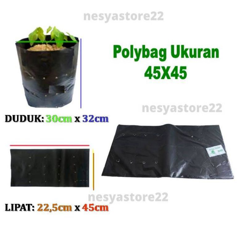 Polibag Polybag Polibek Ukuran 45x45 Eceran 1 Lembar