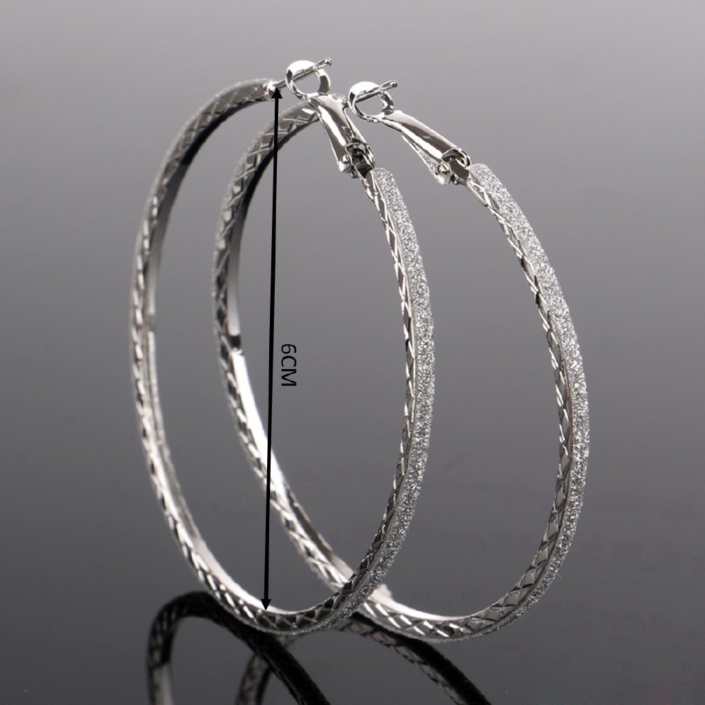 ANTING CUTIE Anting Bulat Besar Gaya Korea untuk Wanita