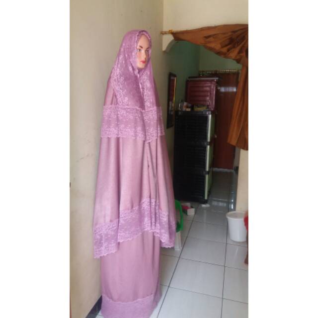 mukena bahan maxmara embos silk premium