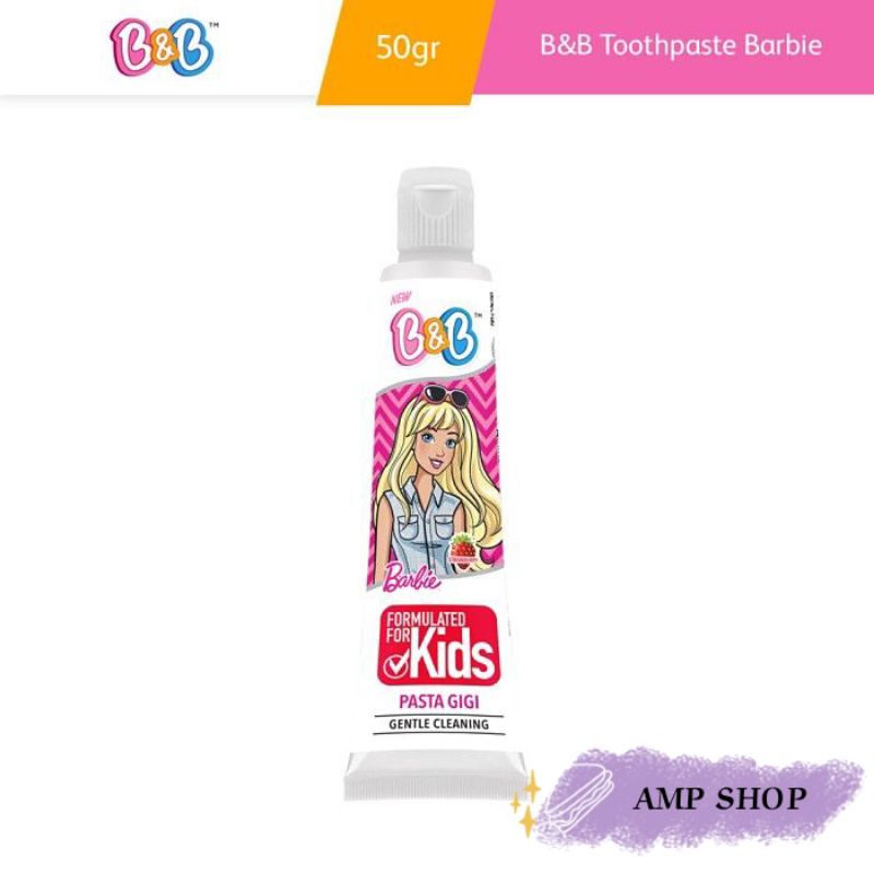 B&amp;B Barbie Toothpaste/pasta gigi anak 50gr