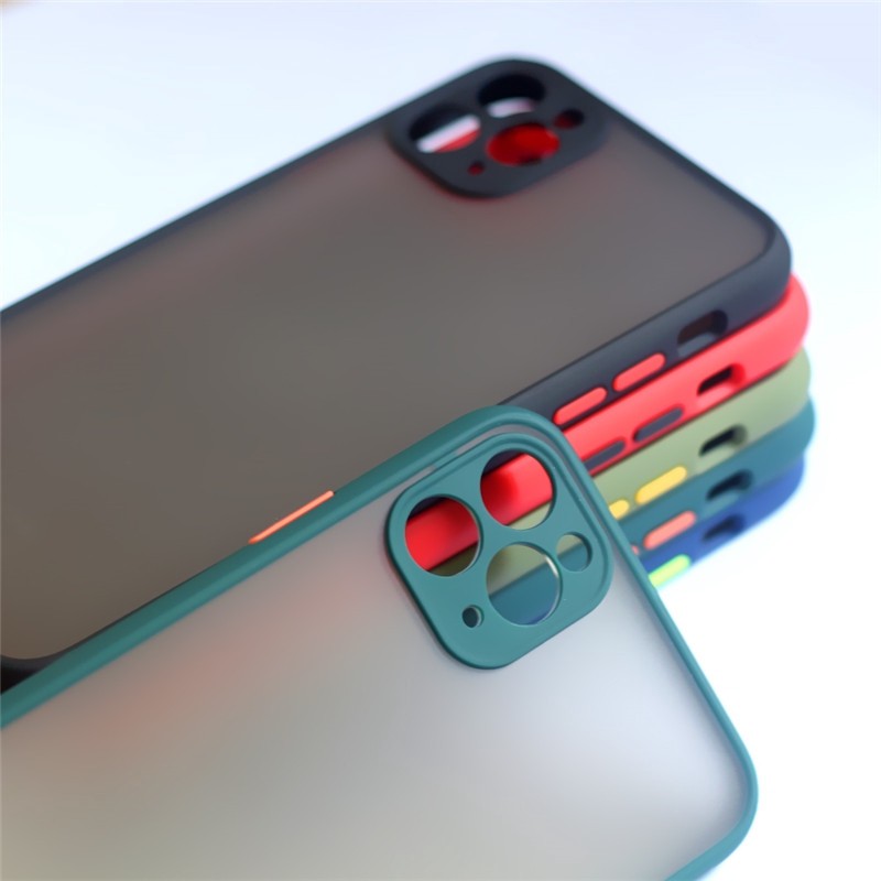 Hard Case Matte Cover Proteksi Lensa Kamera Hp Untuk Iphone 11promax / X / Xr / Xs Max / 6s / 7 / 8plus