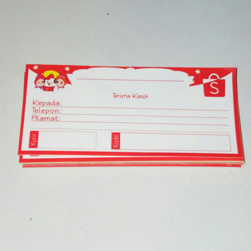 

Label Stiker Pengiriman Shopee Shop