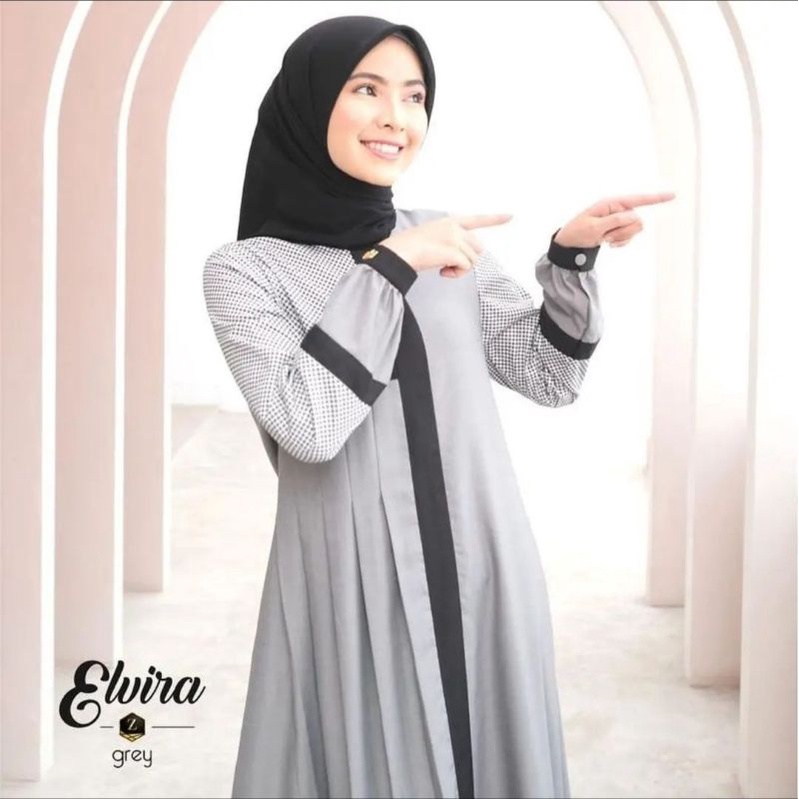 Elvira Dress - Grey | Zalifa