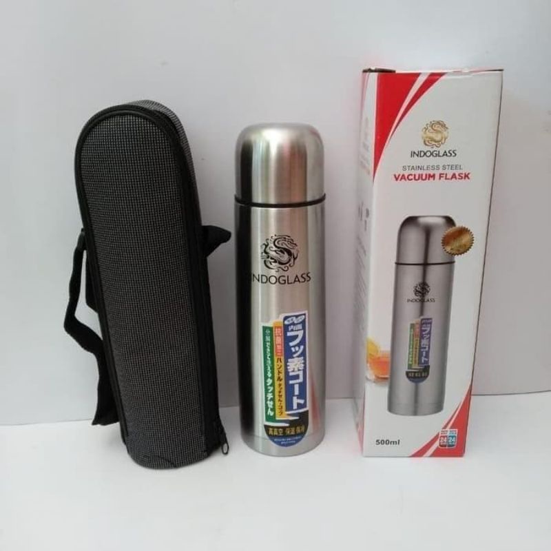 Deskripsi Termos Stainles Steel Vacuum Flask 1 Liter / Termos Indoglass 1 Liter