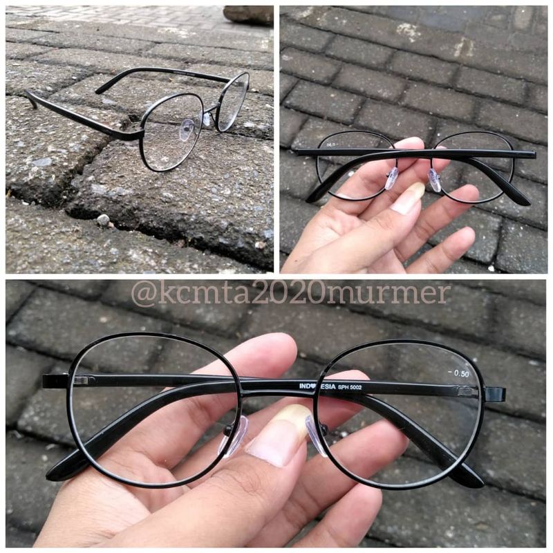 KACAMATA MINUS BULAT FRAME KECIL SIAP PAKAI