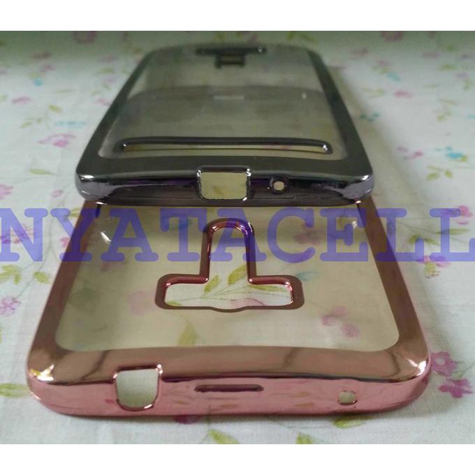 NEW CASE LIST CHROME ASUS ZENFONE SELFIE 5.5 /TPU/SOFTCASE/ULTRATHIN/SOFT - GOLD MILENIA