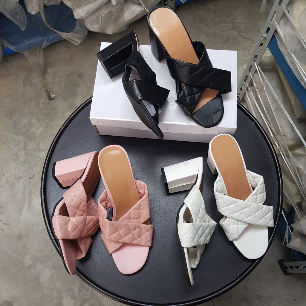 AGI2217 high heels import wanita sandal hak tinggi wanita heels kantoran sandal pesta kekinian