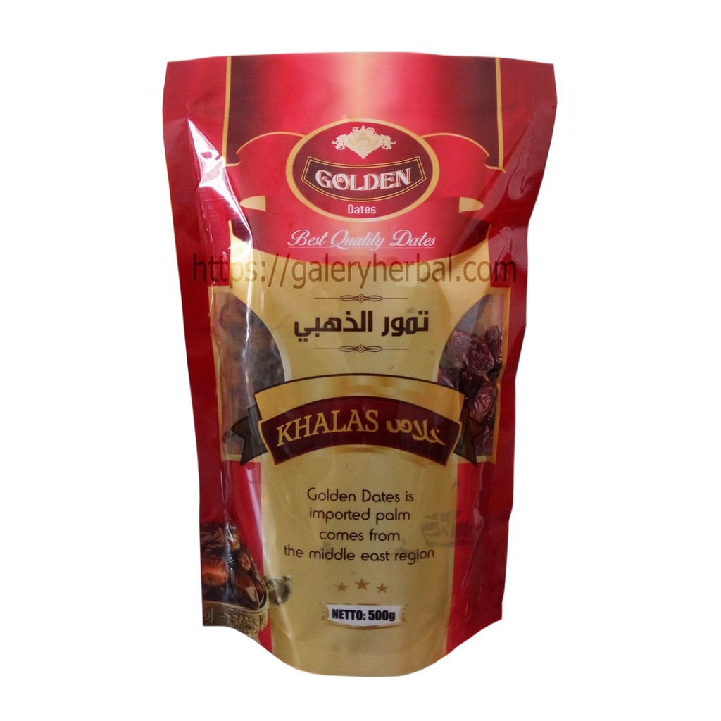 

Kurma Khalas Golden Date - Kurma Khalas Premium - Kurma Emirate 1/2 KG